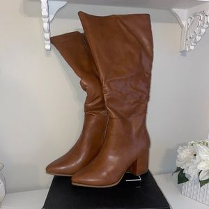 New Lane Bryant wide calf dream cloud heeled boot